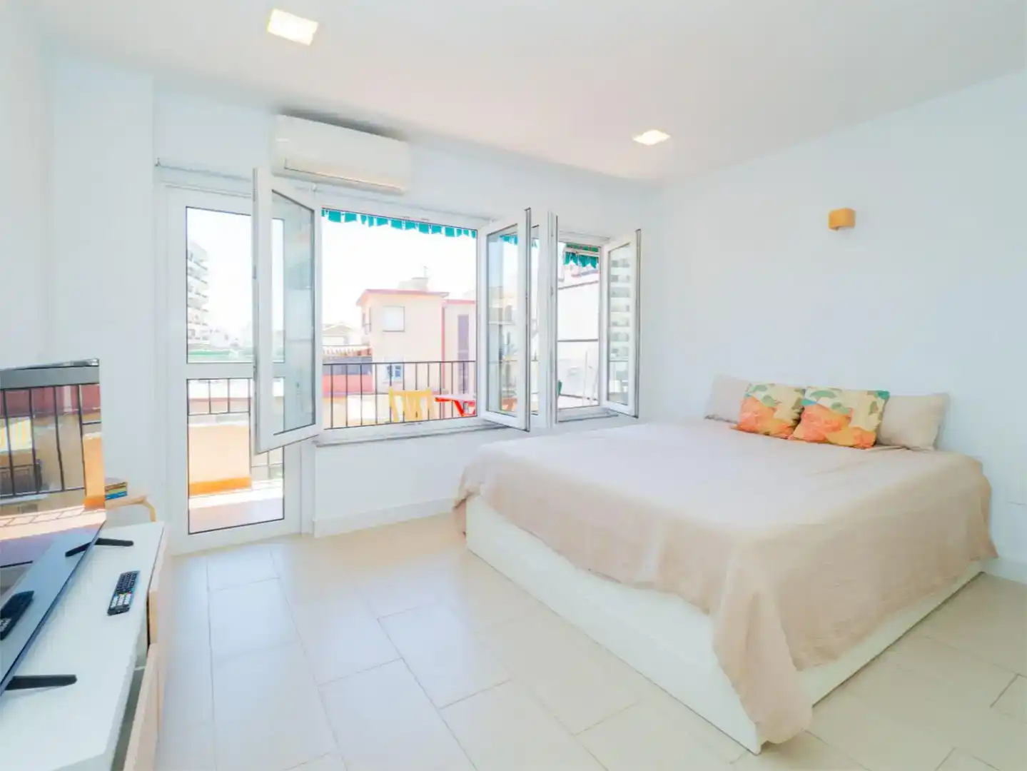 Schlafzimmer von Wohnung zur Miete in Fuengirola mit Klimaanlage, Möbliert und Balkon