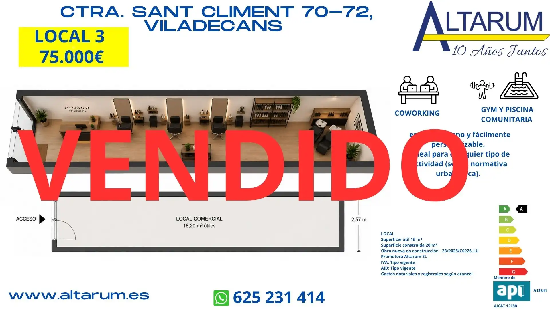 Local comercial en venda a Carretera de Sant Climent 70, imagen 3