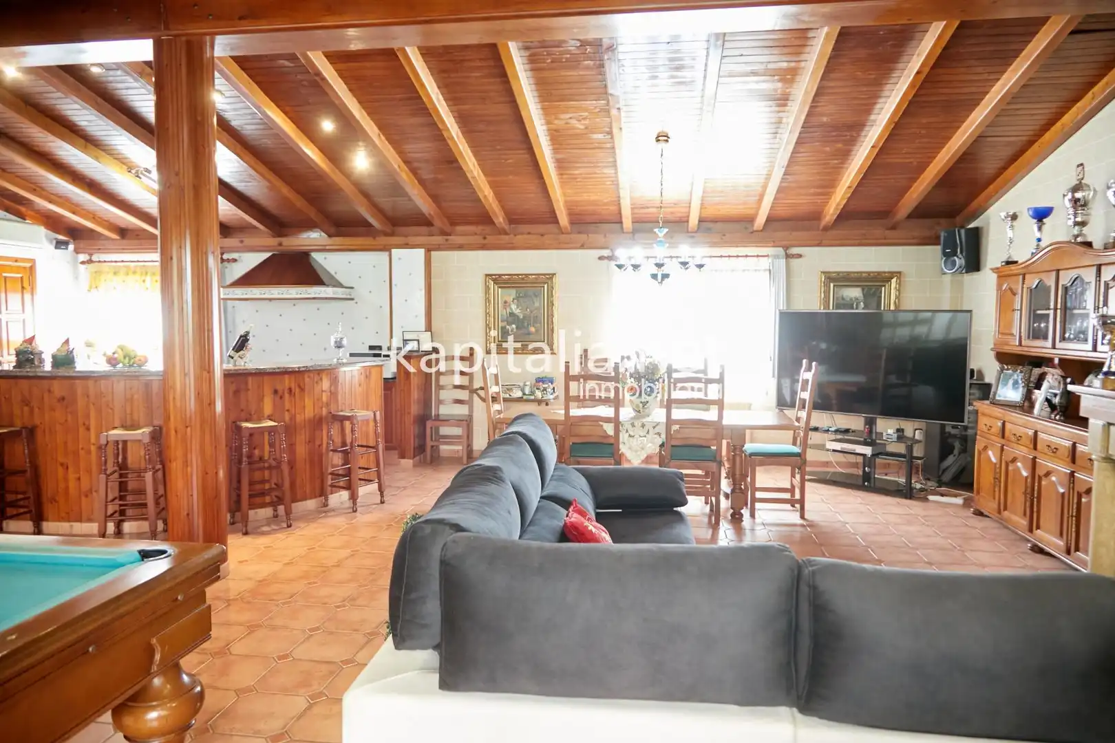 Sala de estar de Casa adosada en venta en Albaida con Aire acondicionado, Terraza y Trastero