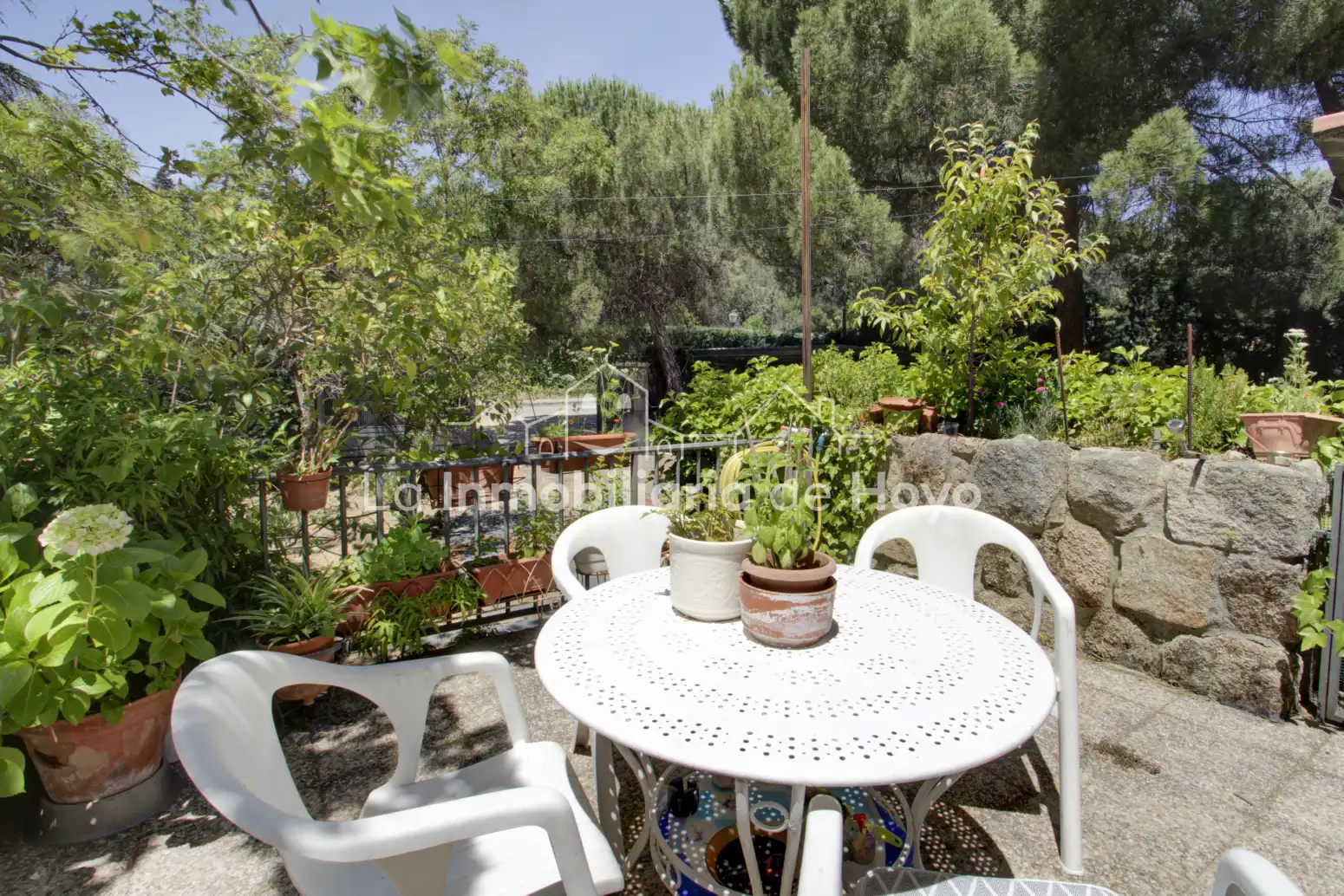 Terraza de Casa o chalet en venta en Hoyo de Manzanares con Calefacción, Jardín privado y Terraza