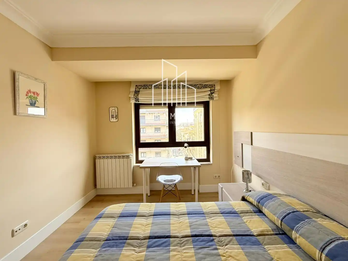 Schlafzimmer von Wohnung zur Miete in Salamanca mit Heizung, Parkett und Terrasse