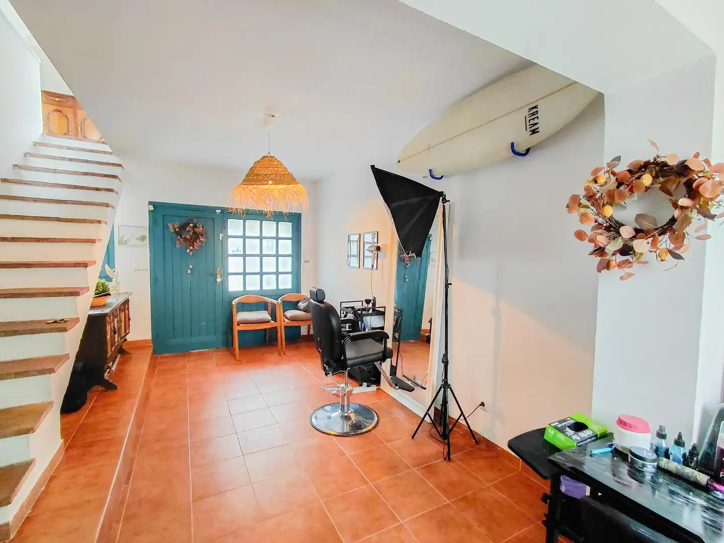 Sala d'estar de Casa adosada en venda en Cunit amb Jardí privat, Terrassa i Balcó
