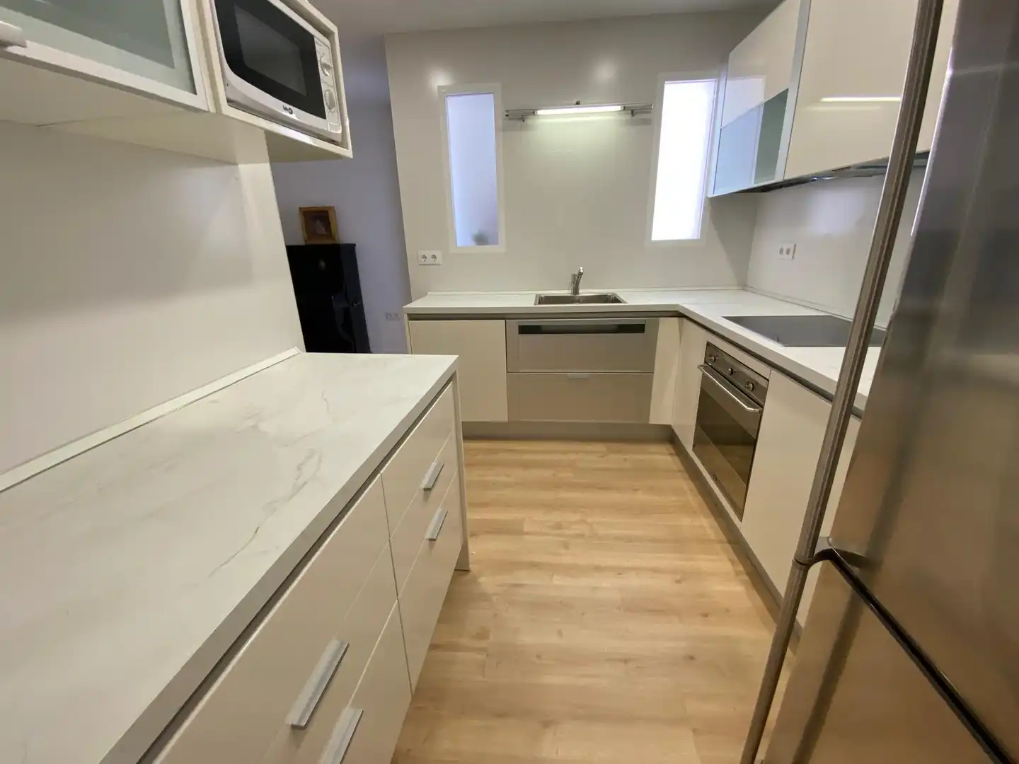 Kitchen of Flat for rent in Albacete  with Air Conditioner, Heating and Parquet flooring