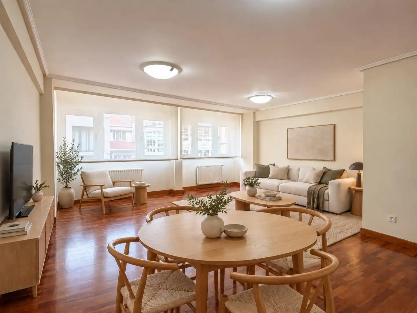 Sala de estar de Piso en venta en A Coruña Capital  con Calefacción