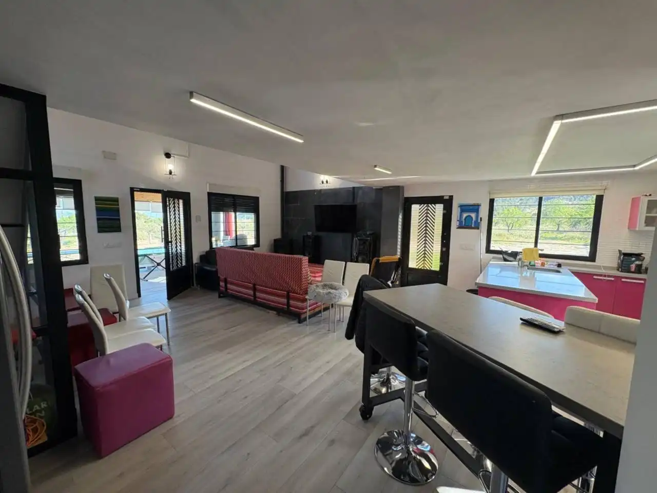 Sala d'estar de Finca rústica en venda en Castalla amb Calefacció, Jardí privat i Terrassa