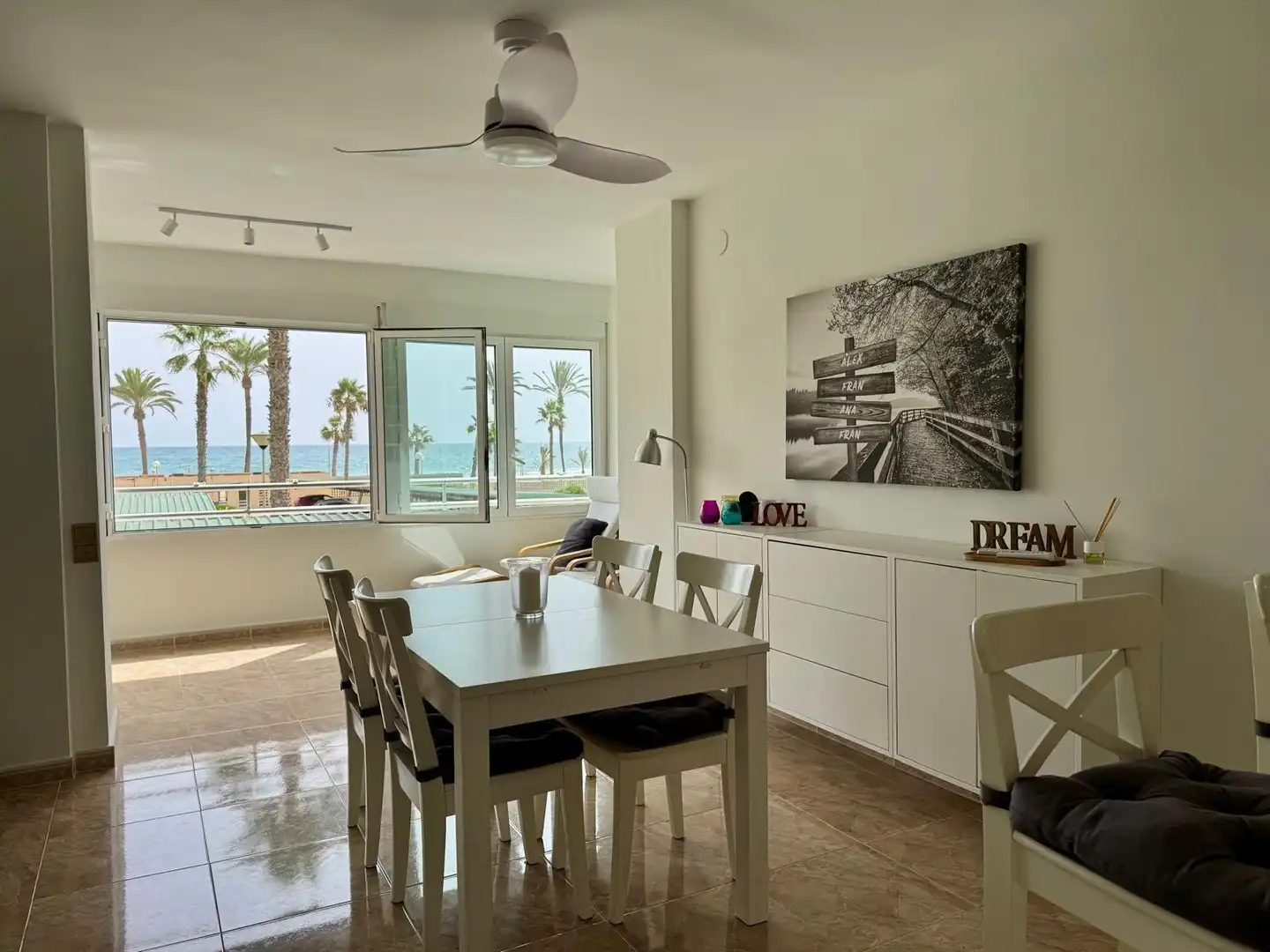 Dining room of Apartments for rent in Alicante / Alacant  with Air Conditioner, Furnished and Community pool