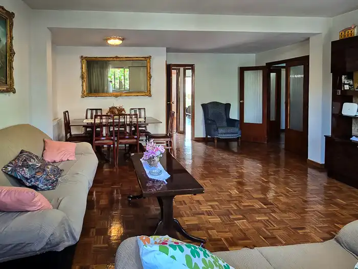 Wohnzimmer von Wohnung zum Verkauf in Alcobendas mit Heizung, Parkett und Terrasse