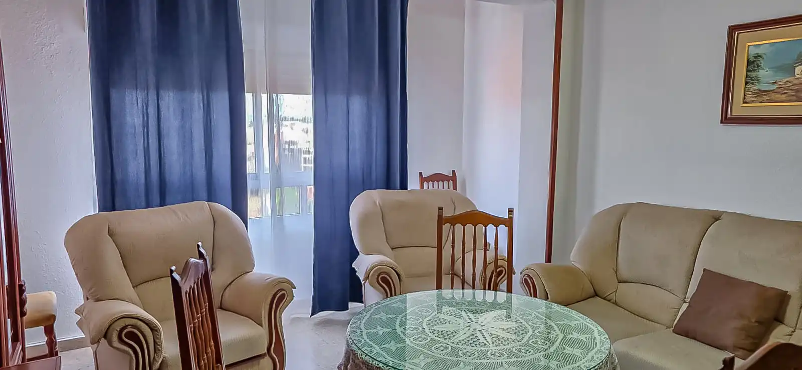 Wohnzimmer von Wohnung zur Miete in Linares mit Möbliert, Ofen und Waschmaschine