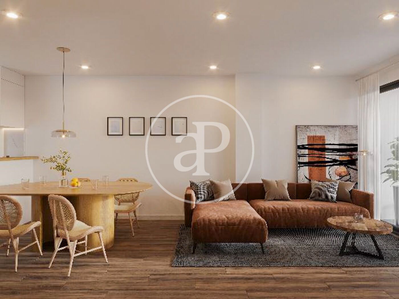 Living room of Flat for sale in  Barcelona Capital  with Air Conditioner, Heating and Terrace