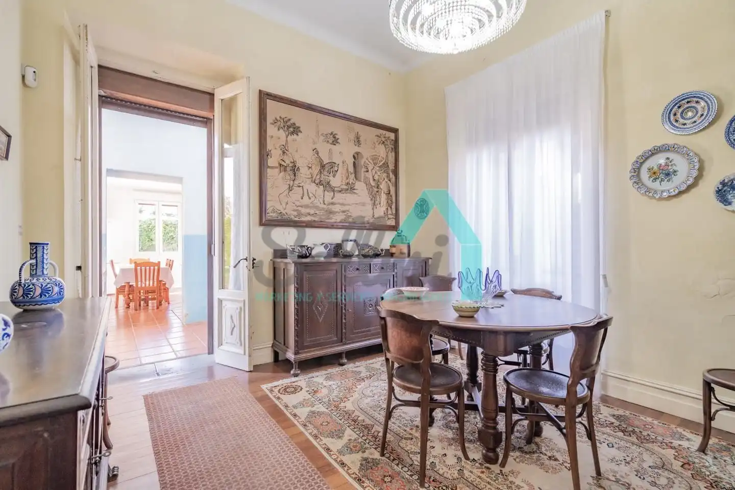 Dining room of Houses for sale in Pravia  with Heating, Private garden and Parquet flooring
