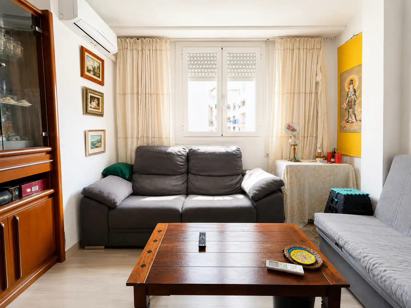 Sala de estar de Piso en venta en Valencia con Aire acondicionado, Amueblado y Balcón