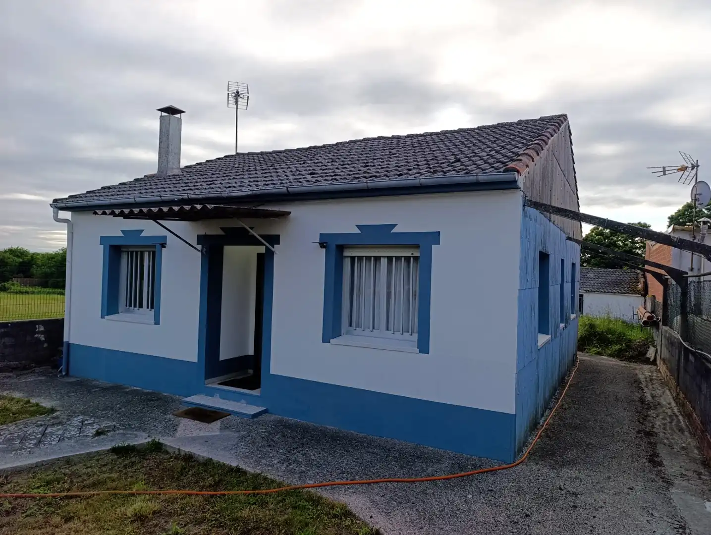 Vista exterior de Casa o chalet en venta en O Saviñao  con Calefacción, Jardín privado y Terraza