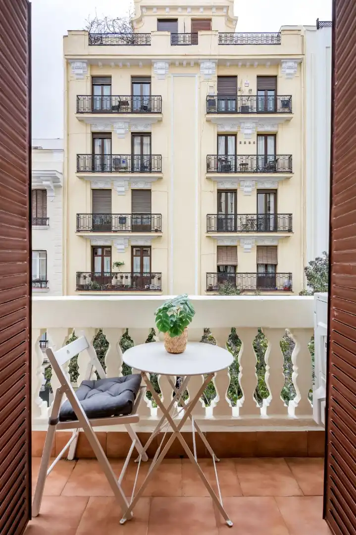 Balcony of Flat for sale in Madrid  with Air Conditioner, Heating and Terrace