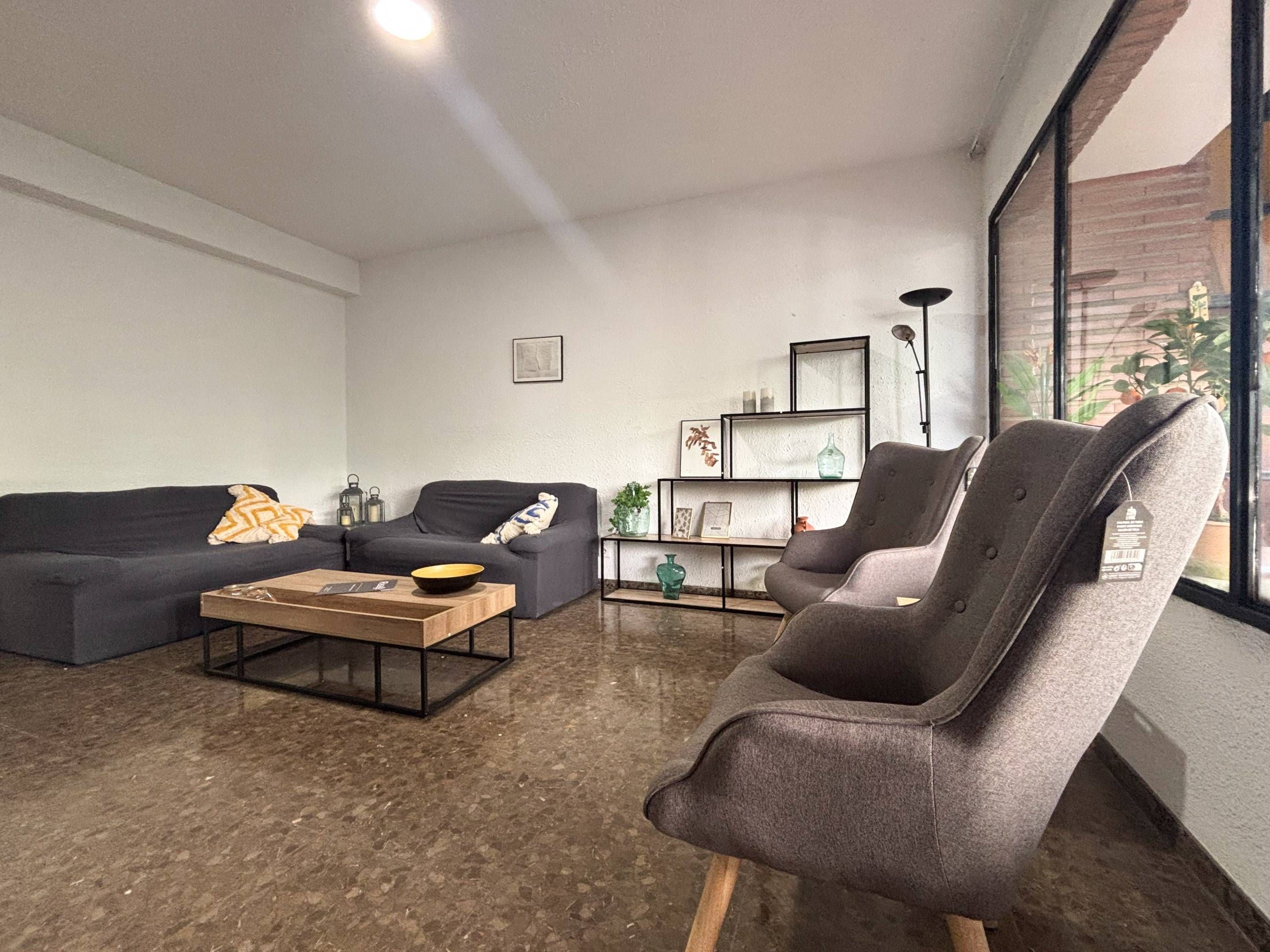 Living room of Flat to rent in  Valencia Capital  with Air Conditioner and Terrace