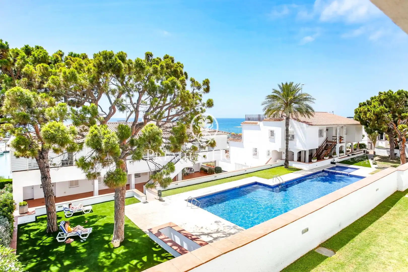 Garten von Erdgeschoss zur Miete in Sitges mit Klimaanlage, Heizung und Terrasse