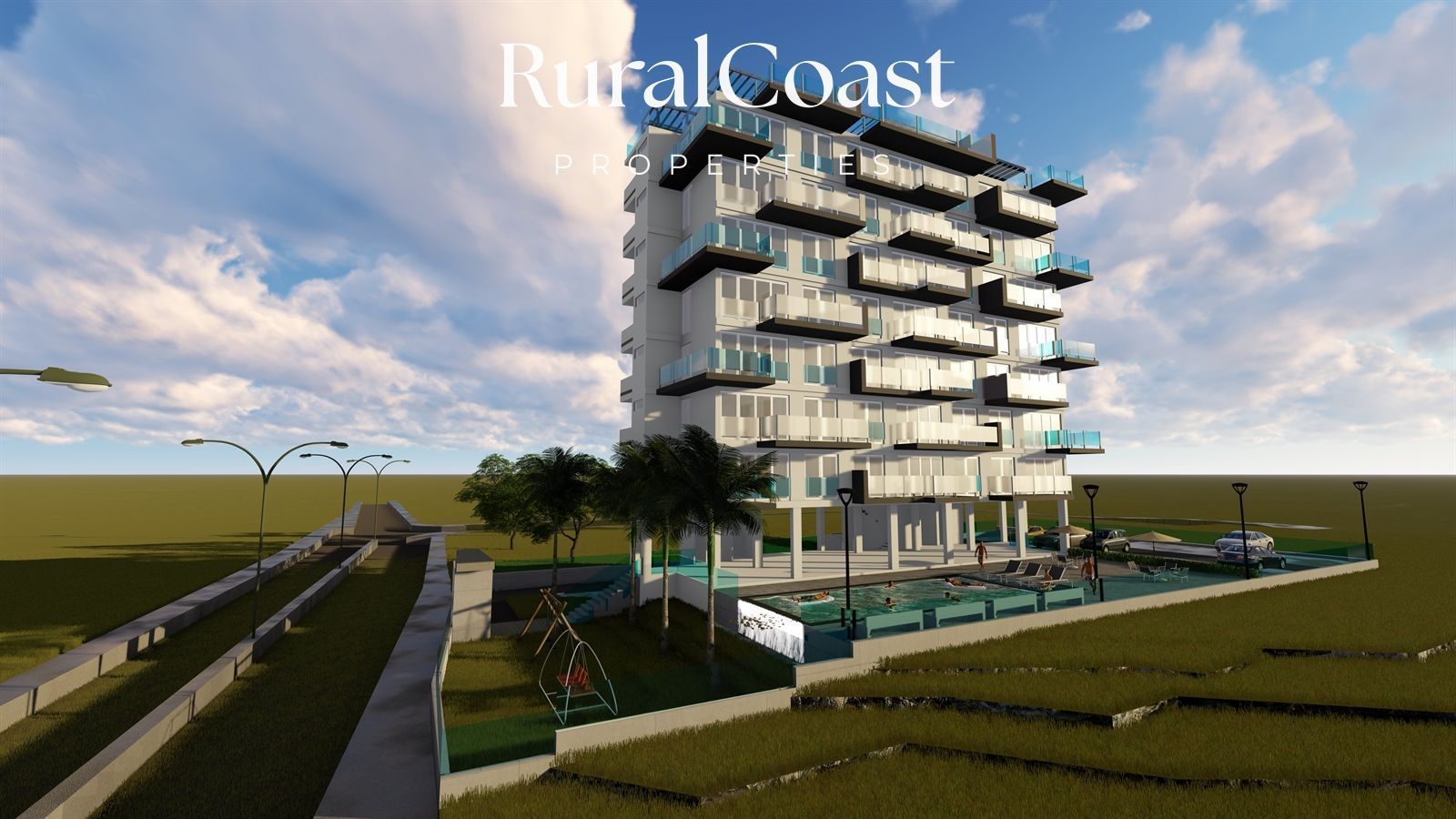 Vista exterior de Pis de lloguer en Finestrat amb Terrassa, Piscina i Piscina comunitària