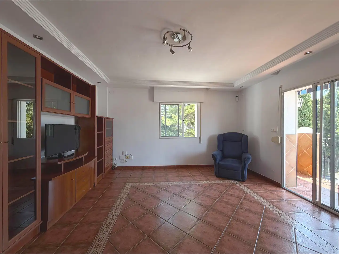 Sala de estar de Apartamento en venta en Mijas con Aire acondicionado, Jardín privado y Terraza