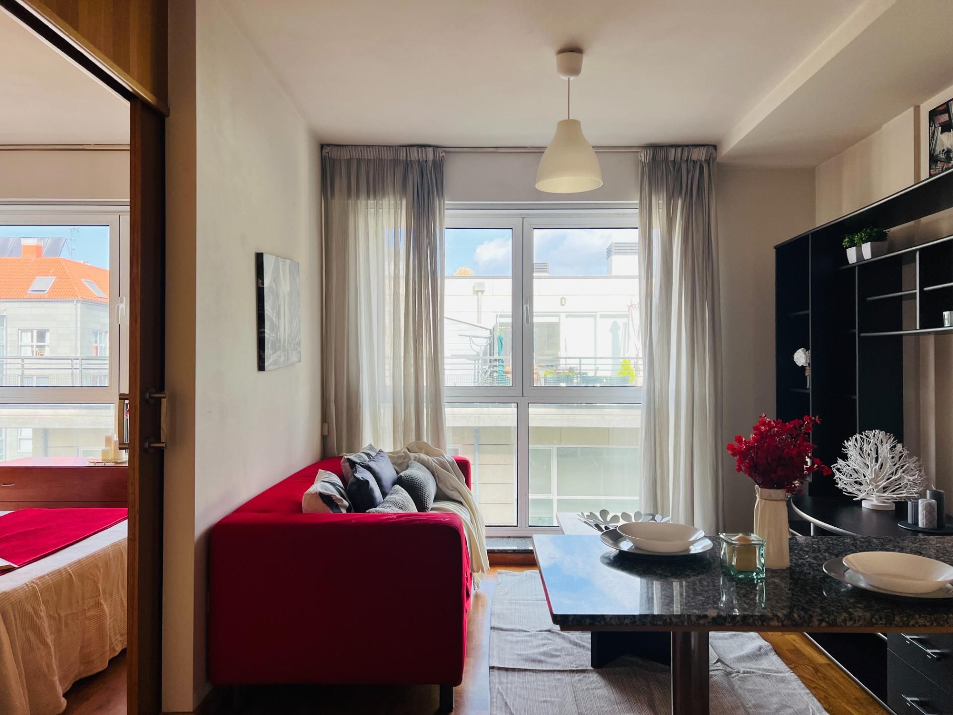 Living room of Flat for sale in Culleredo  with Heating, Parquet flooring and Storage room