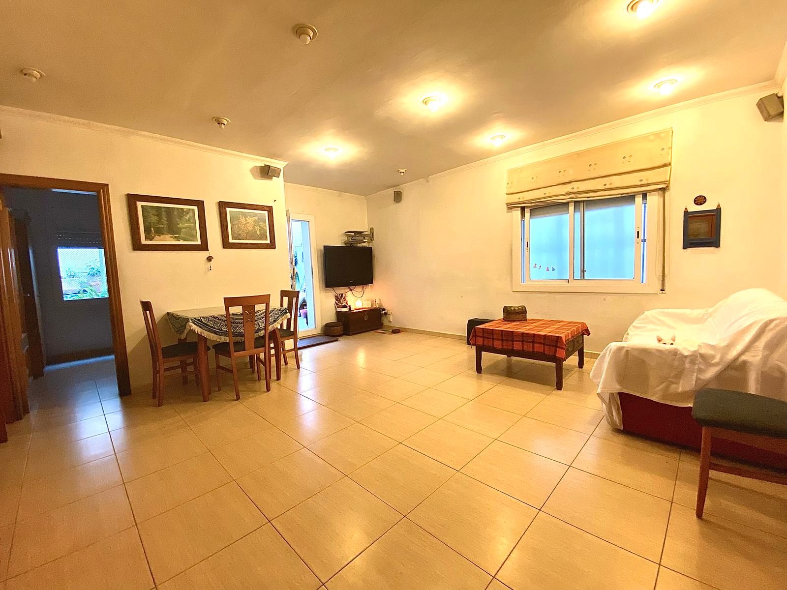 Living room of Flat for sale in Santa Coloma de Gramenet  with Terrace, Furnished and Internet