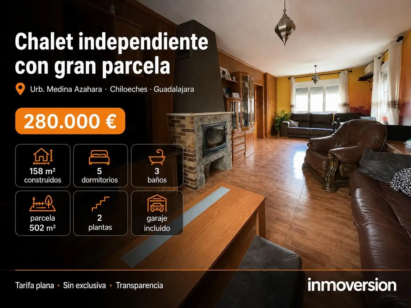 Sala d'estar de Casa o xalet en venda en Chiloeches amb Aire condicionat i Calefacció