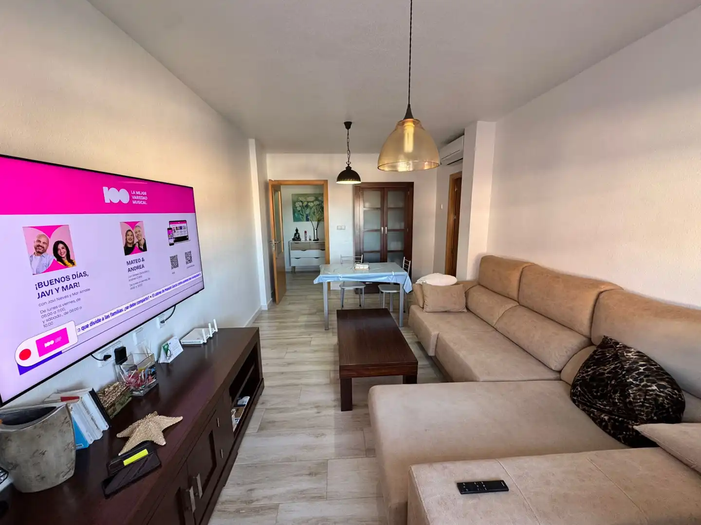 Sala de estar de Piso en venta en Alhama de Murcia con Aire acondicionado, Calefacción y Trastero