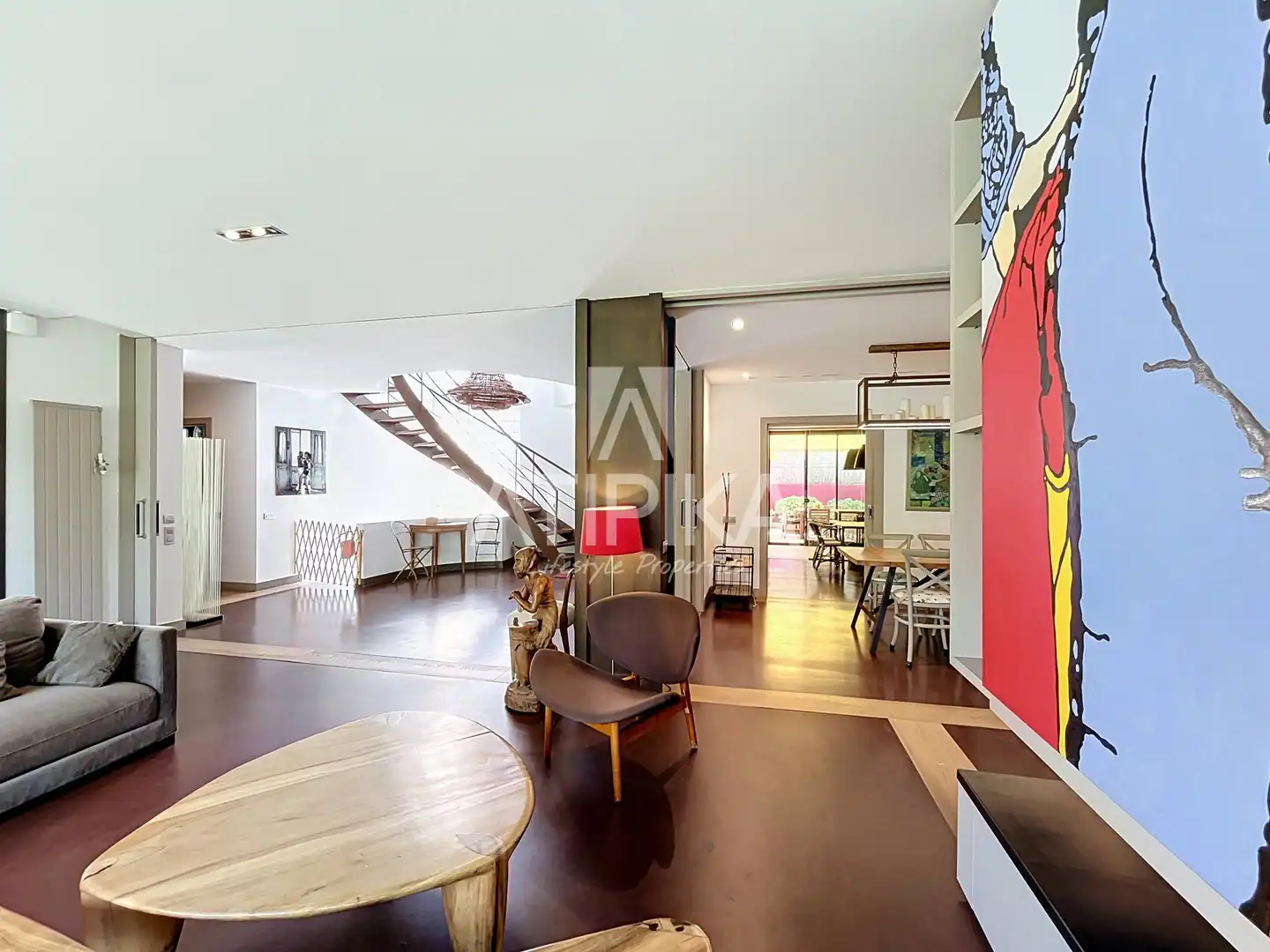 Sala d'estar de Casa o xalet de lloguer en Sitges amb Aire condicionat, Terrassa i Piscina