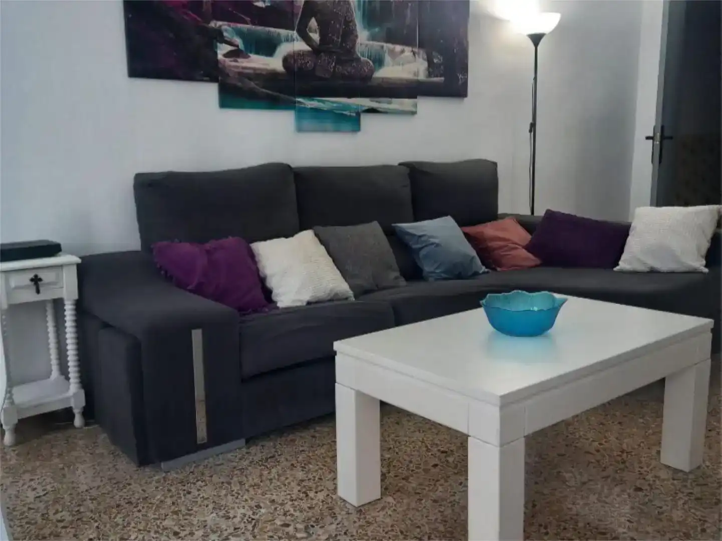 Living room of Flat for share in Cazorla  with Furnished, Oven and Washing machine