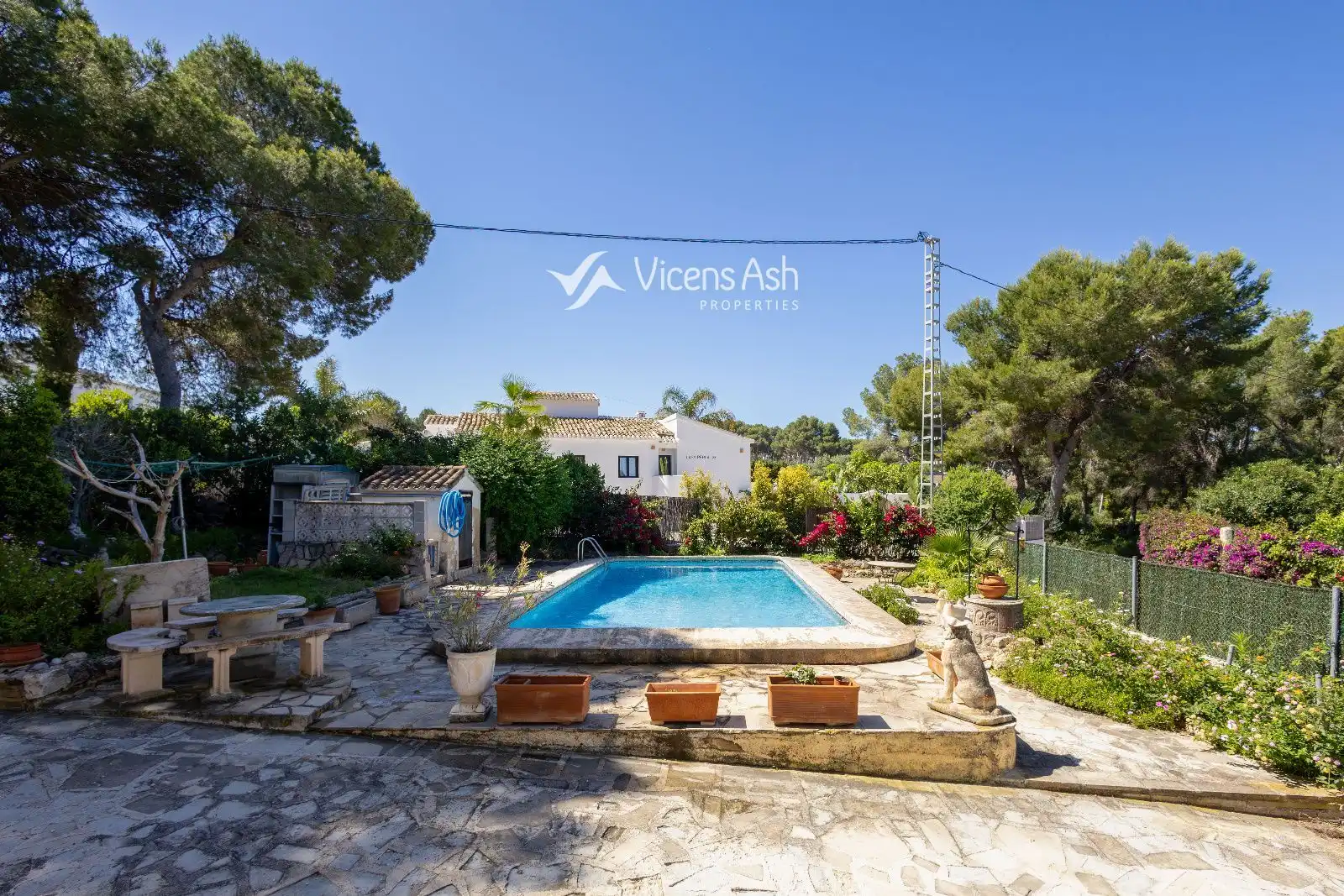 Garden of Houses for sale in Jávea / Xàbia  with Air Conditioner, Heating and Terrace