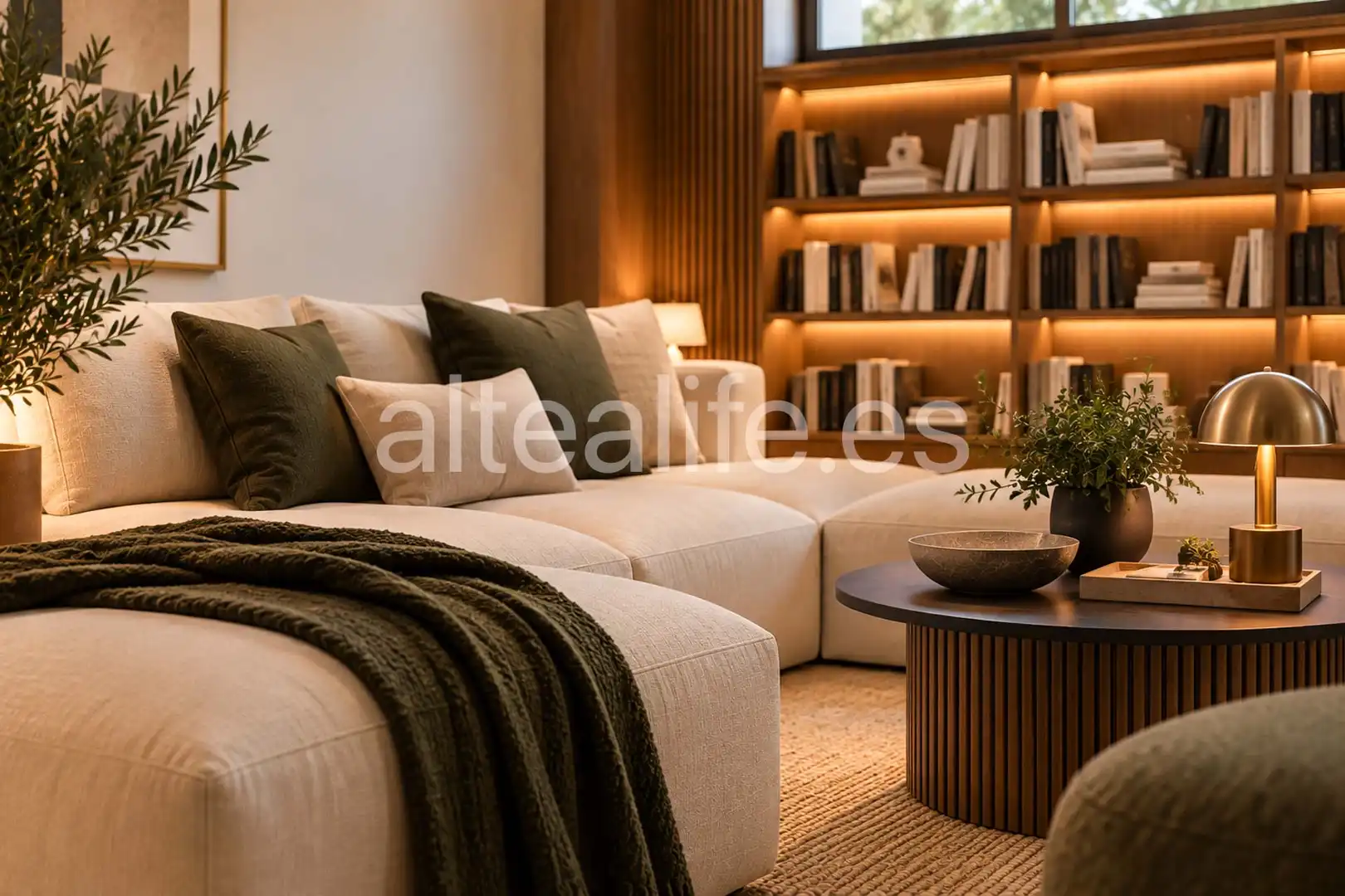 Sala de estar de Casa o chalet en venta en La Nucia con Aire acondicionado, Calefacción y Jardín privado