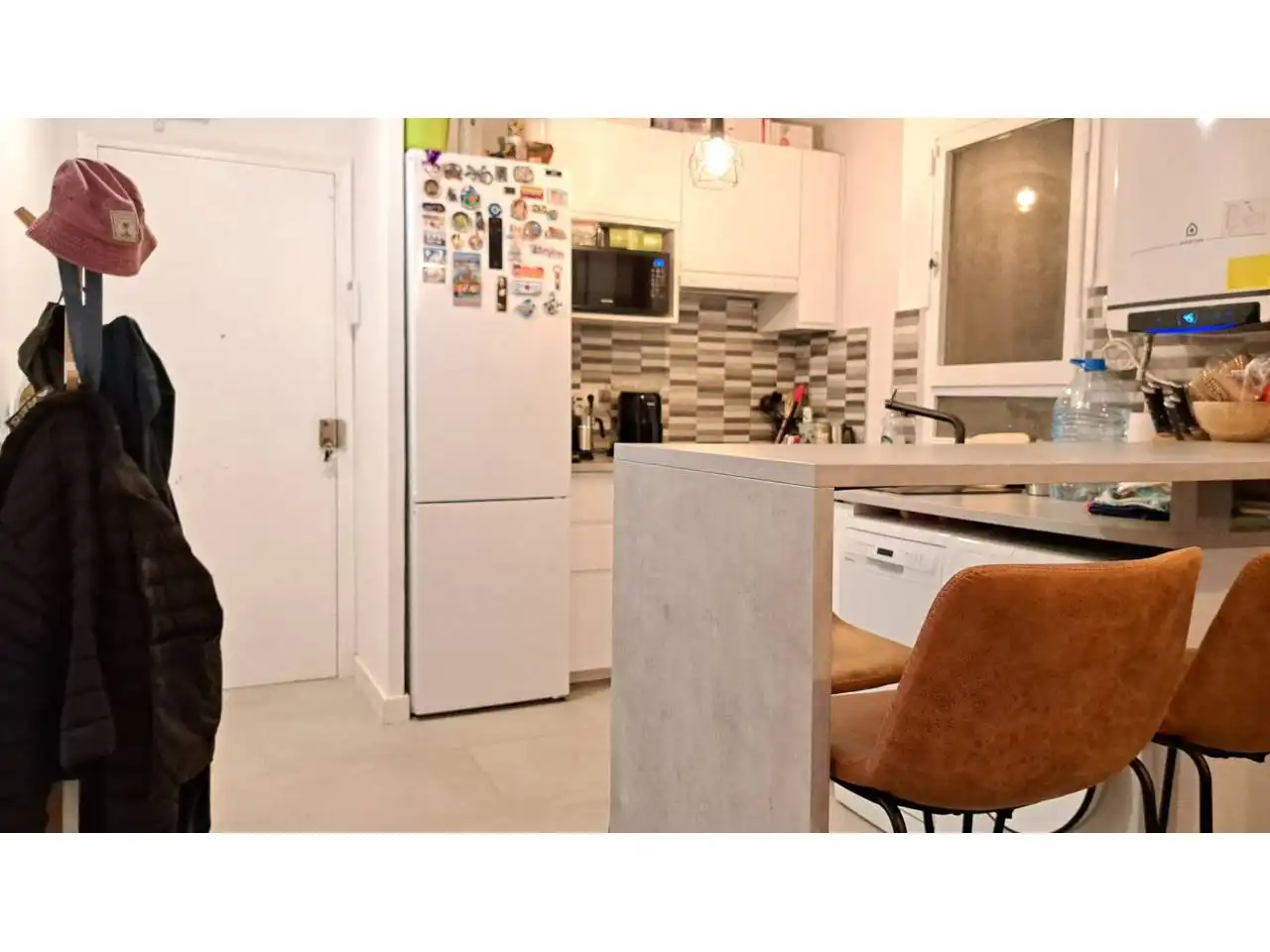 Cocina de Piso de alquiler en Vilanova i la Geltrú con Aire acondicionado, Calefacción y Terraza