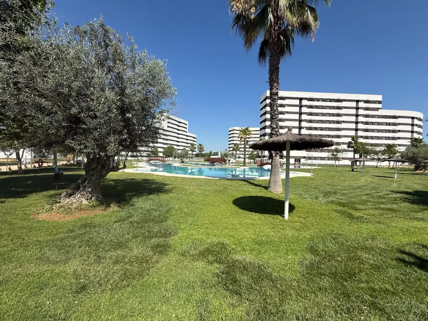Schwimmbecken von Wohnung zur Miete in Sevilla mit Klimaanlage