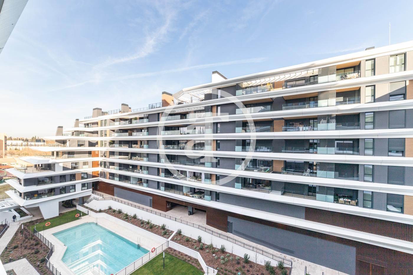 Exterior view of Flat to rent in  Madrid Capital  with Air Conditioner, Furnished and Oven