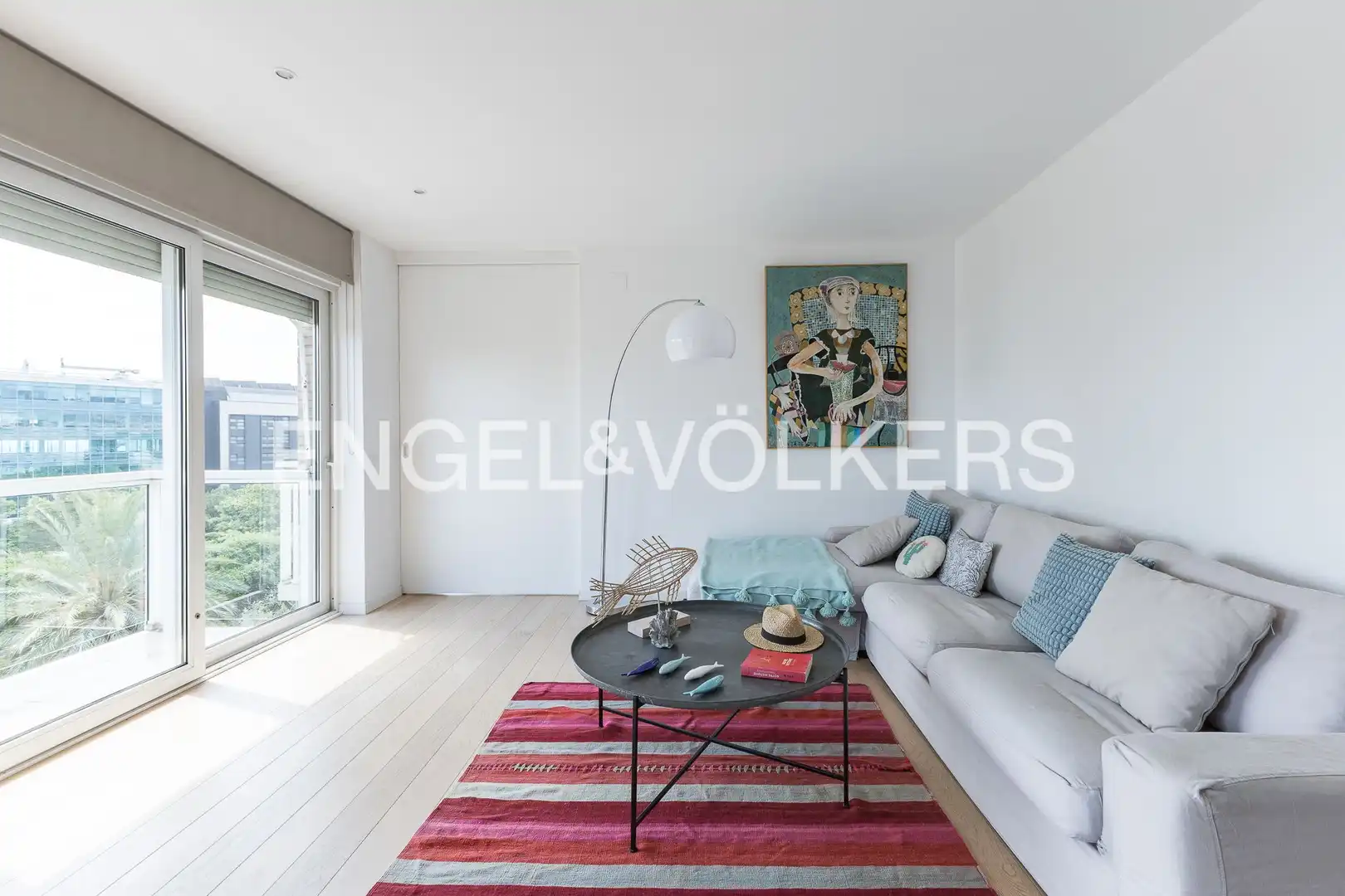 Sala d'estar de Àtic de lloguer en Barcelona amb Aire condicionat, Calefacció i Parquet