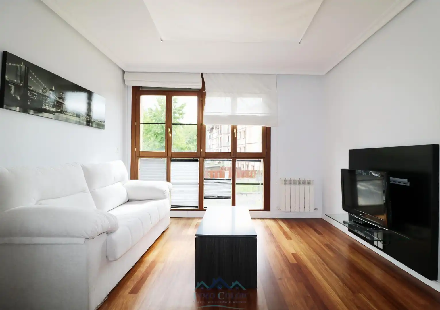 Sala de estar de Piso en venta en Irun  con Calefacción, Parquet y Terraza