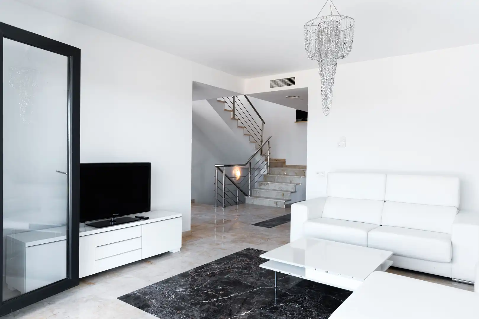 Sala de estar de Casa o chalet en venta en L'Ametlla de Mar  con Aire acondicionado, Calefacción y Jardín privado