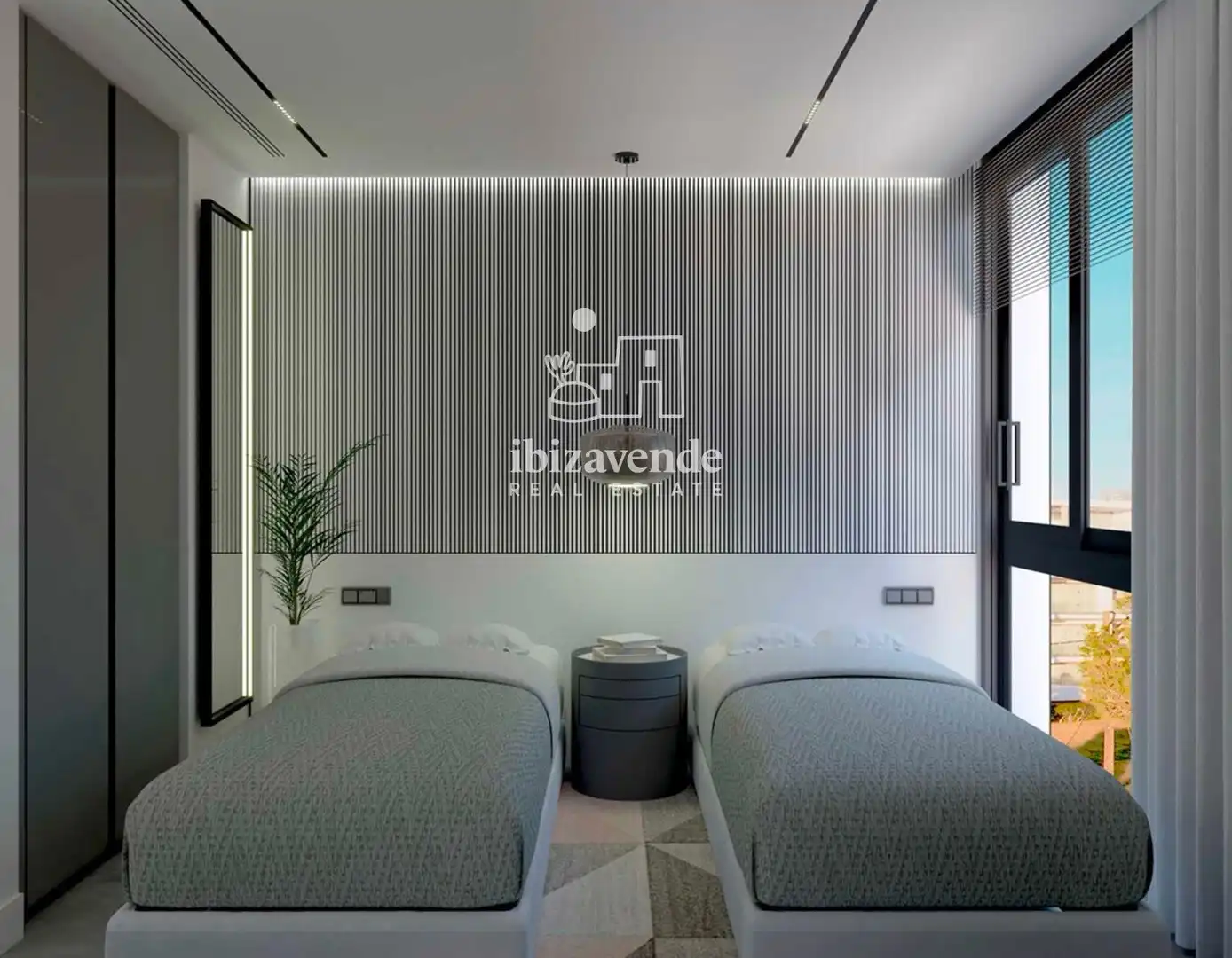 Bedroom of Flat for sale in Sant Antoni de Portmany  with Heating, Terrace and Swimming Pool