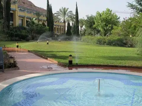 Garden of Flat for rent in Marbella  with Air Conditioner, Heating and Terrace