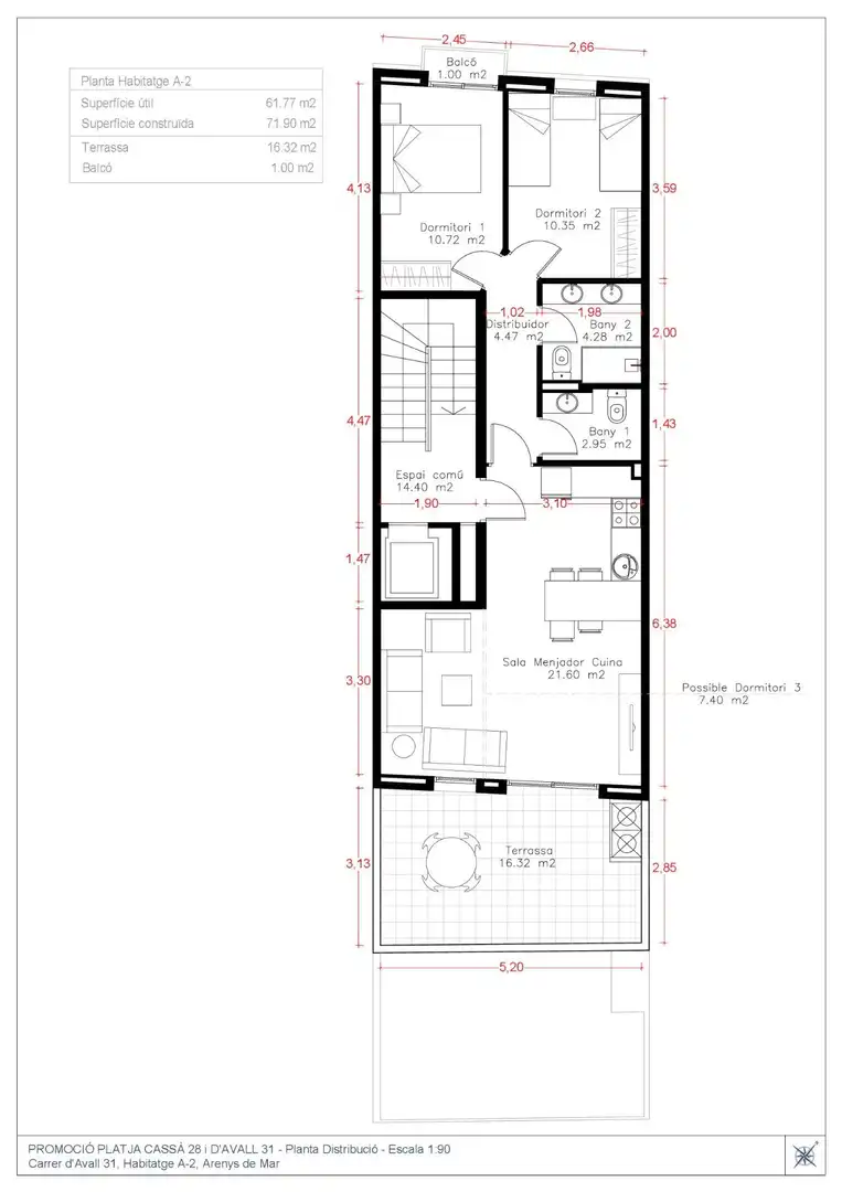 Piso en venta en Carrer Carrer Avall, 31, Centre
