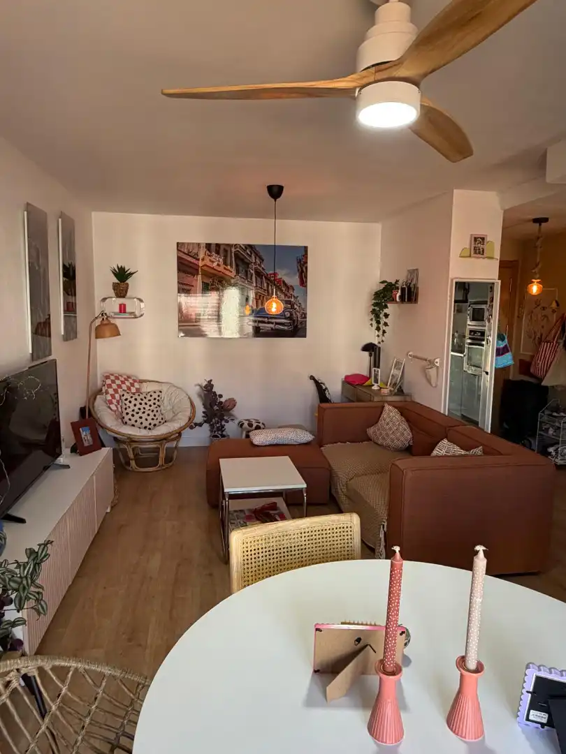 Sala de estar de Piso en venta en Arroyo de la Encomienda con Calefacción, Parquet y Terraza