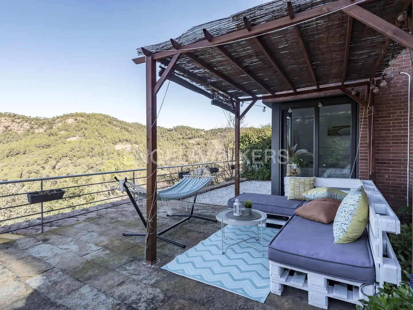 Terraza de Casa o chalet de alquiler en Vacarisses con Aire acondicionado, Calefacción y Jardín privado