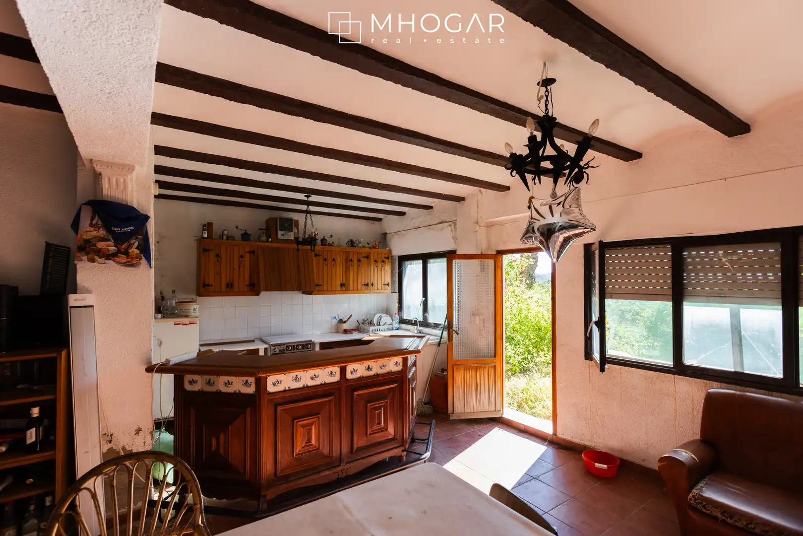 Cocina de Finca rústica en venta en La Vall de Laguar con Jardín privado, Terraza y Balcón