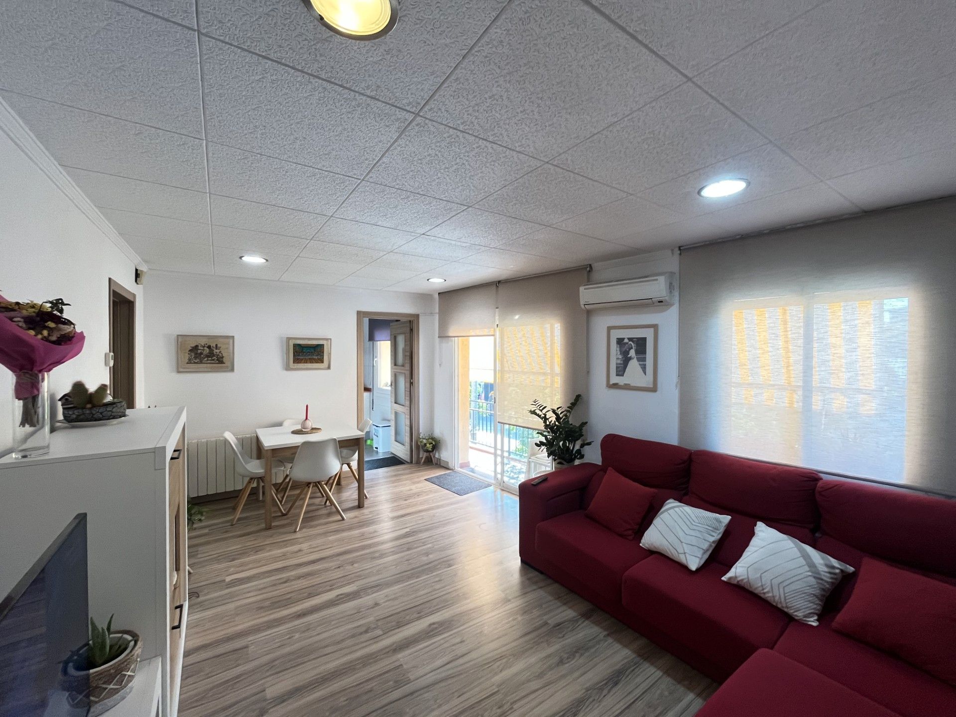 Living room of Flat for sale in Mataró  with Air Conditioner, Heating and Parquet flooring