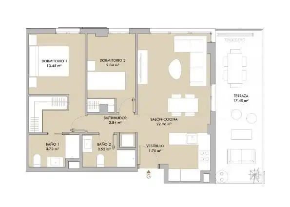 Flat for sale in Roquetas de Mar  with Private garden, Terrace and Community pool