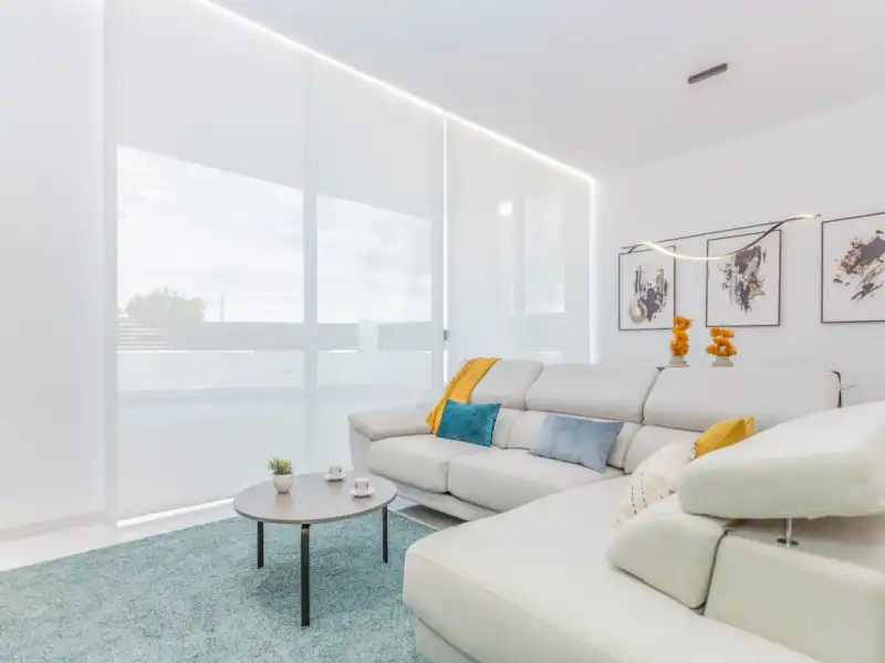 Sala de estar de Casa o chalet en venta en Torrevieja con Aire acondicionado, Jardín privado y Terraza