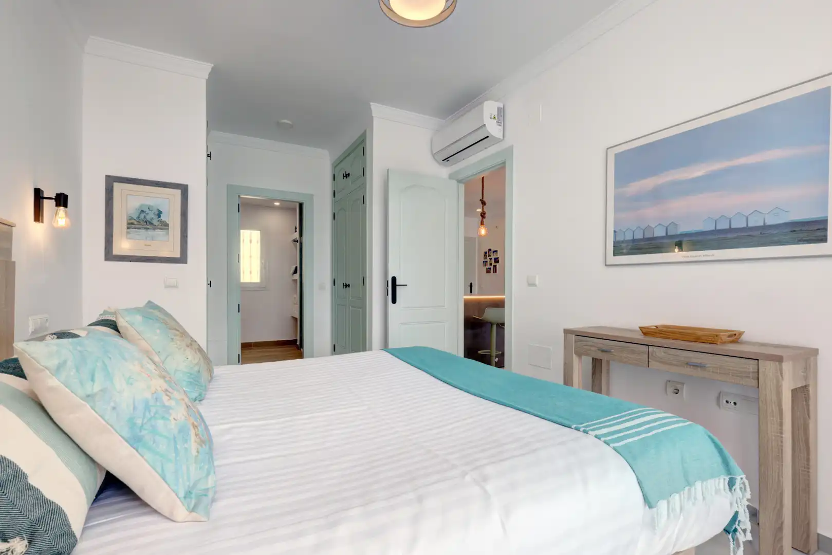 Dormitori de Apartament en venda en Estepona amb Aire condicionat, Jardí privat i Terrassa