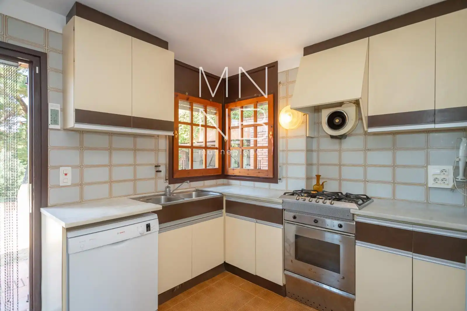 Küche von Haus oder Chalet zur Miete in Òrrius mit Heizung, Schwimmbad und Möbliert