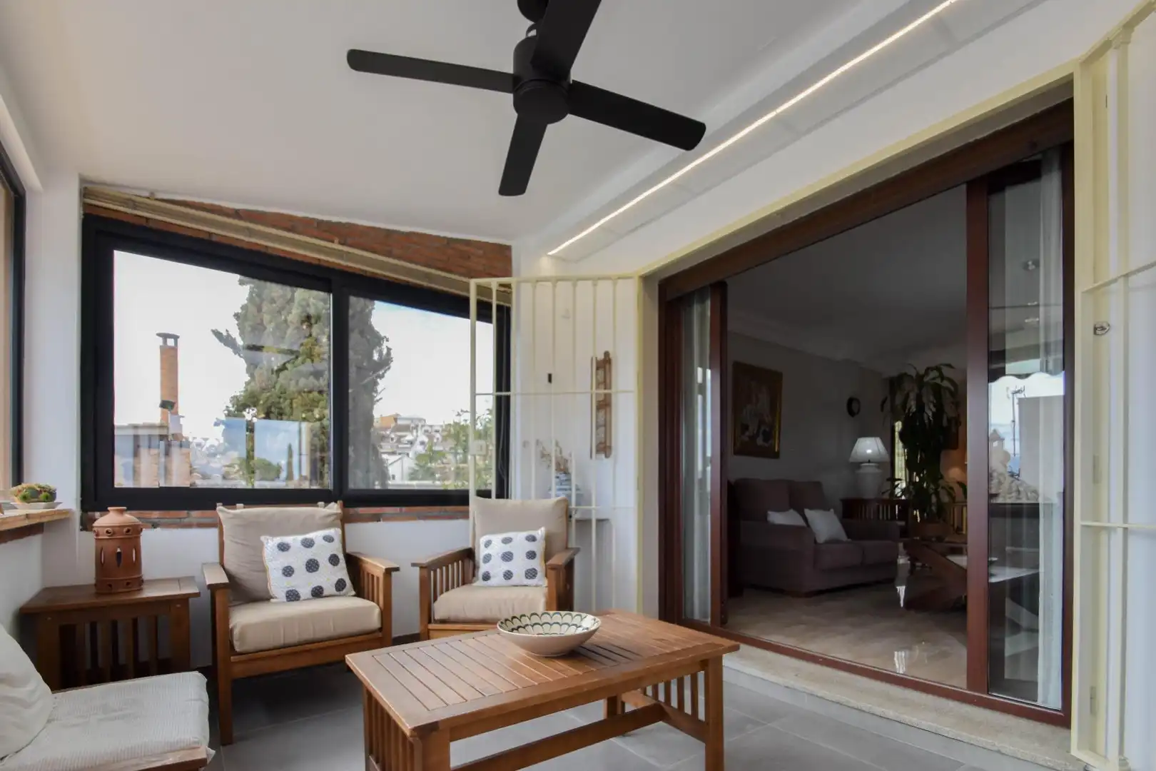 Terrassa de Casa o xalet en venda en Las Gabias amb Aire condicionat, Calefacció i Jardí privat