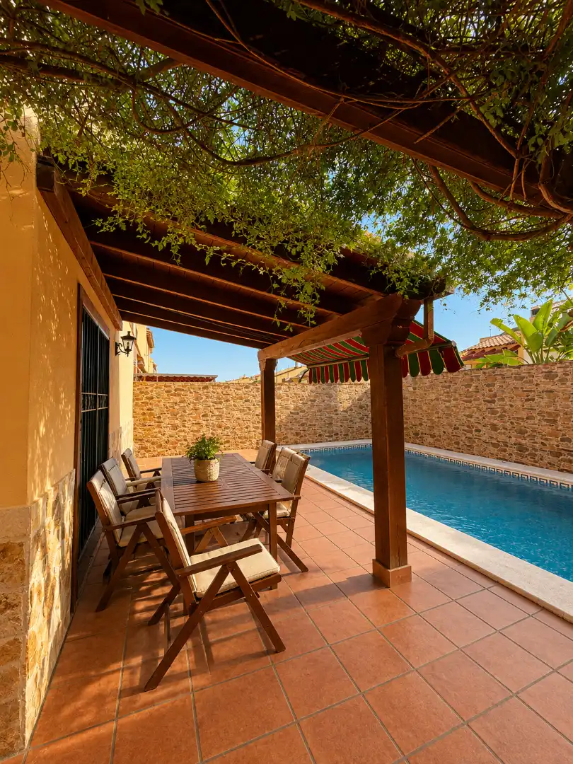 Terrassa de Casa adosada en venda en Bormujos amb Aire condicionat, Jardí privat i Terrassa