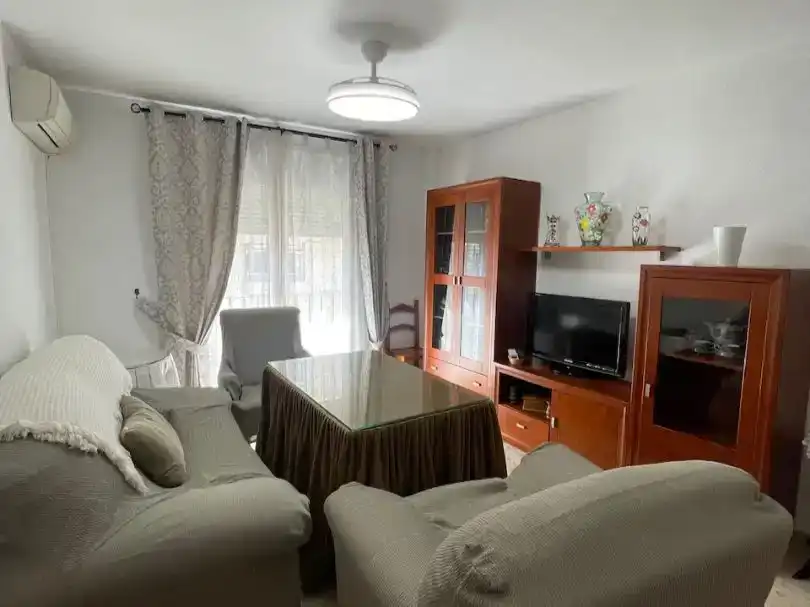 Wohnzimmer von Wohnung zur Miete in Ronda mit Klimaanlage, Möbliert und Balkon