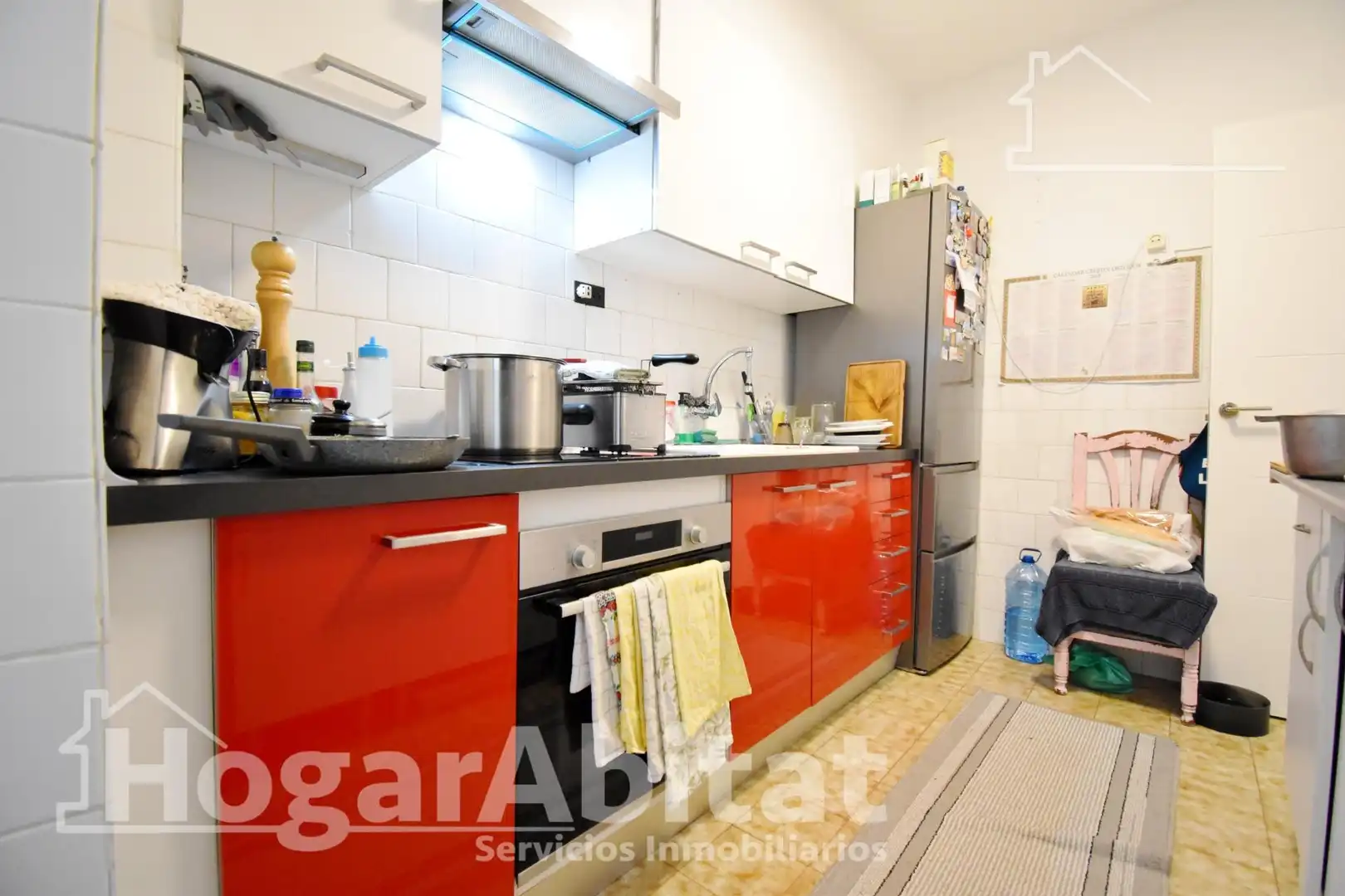 Küche von Wohnung zum Verkauf in Oliva mit Parkett, Möbliert und Balkon